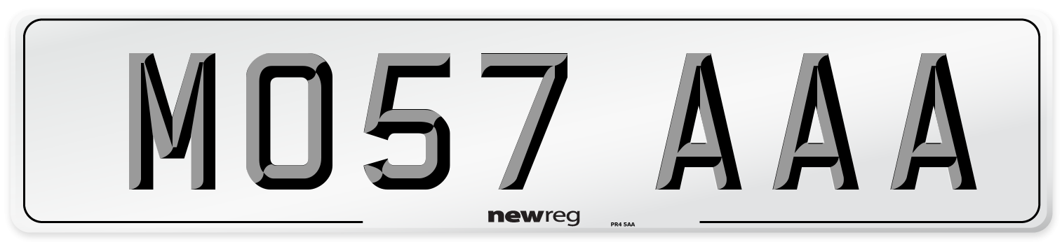 MO57 AAA Number Plate from New Reg